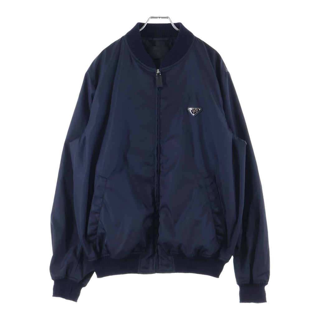 PRADA(プラダ) Re-Nylon トライアングルロゴプレート ボンバージャケット ジャケット SGH038 RWN0 1WQ8 ネイビー