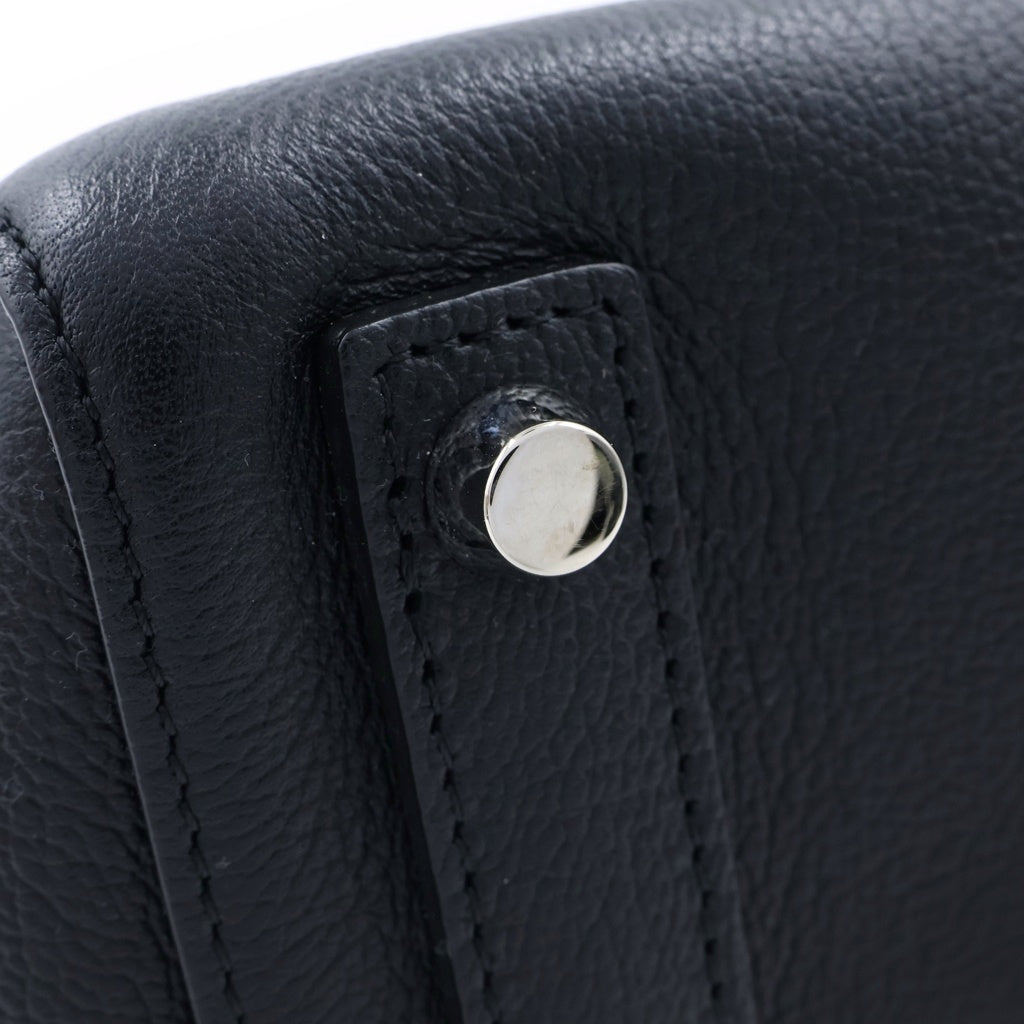 Christian Dior(クリスチャンディオール) オープンバー 2WAYトートバッグ ブラック レザー シルバー金具 M1067PVFW レディース