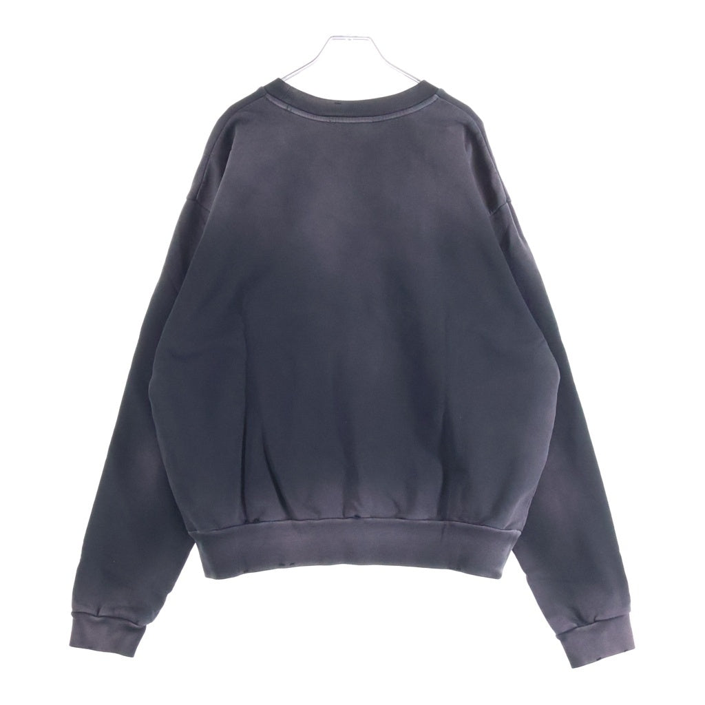 MARNI(マルニ) 24SS ヴィンテージ加工 ロゴ刺繍 スウェット トレーナー FUMU0074GS USCY09 ブラック