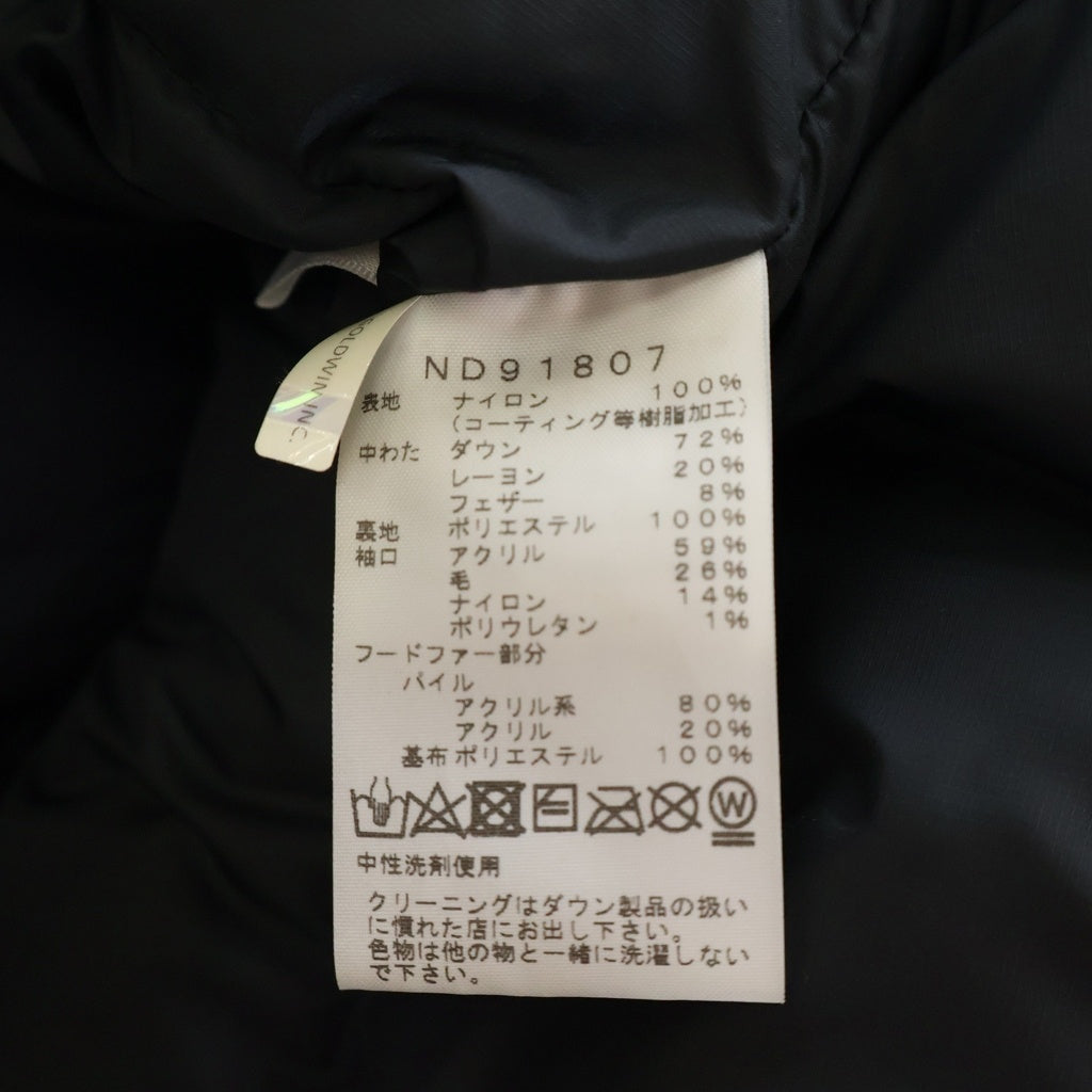 THE NORTH FACE(ザノースフェイス) ANTIQUE PARKA ND91087 アンティーク パーカー ダウンジャケット フーディー ブラック