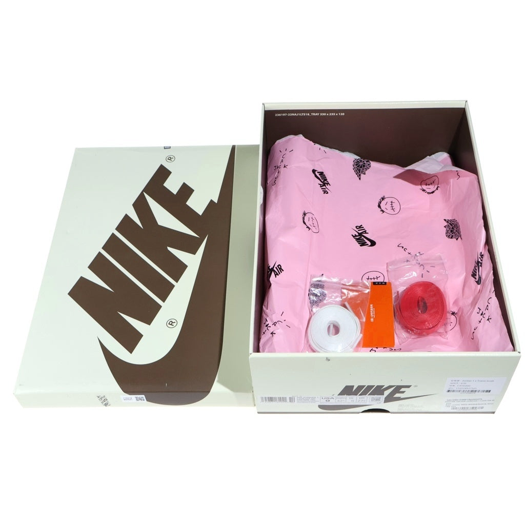 NIKE(ナイキ) ×Travis Scott Air Jordan 1 Low Reverse Mocha/Sail and Ridgerock DM7866-162 エアジョーダン1 ローカットスニーカー US9/27.0cm