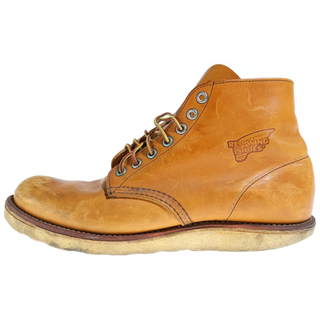 RED WING(レッド ウイング) プレーントゥ アイリッシュセッター 刺繍羽タグ レザーブーツ 9107