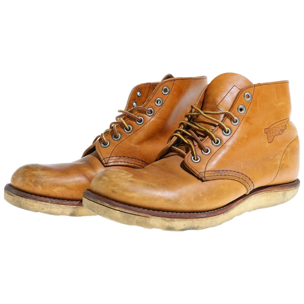 RED WING(レッド ウイング) プレーントゥ アイリッシュセッター 刺繍羽タグ レザーブーツ 9107
