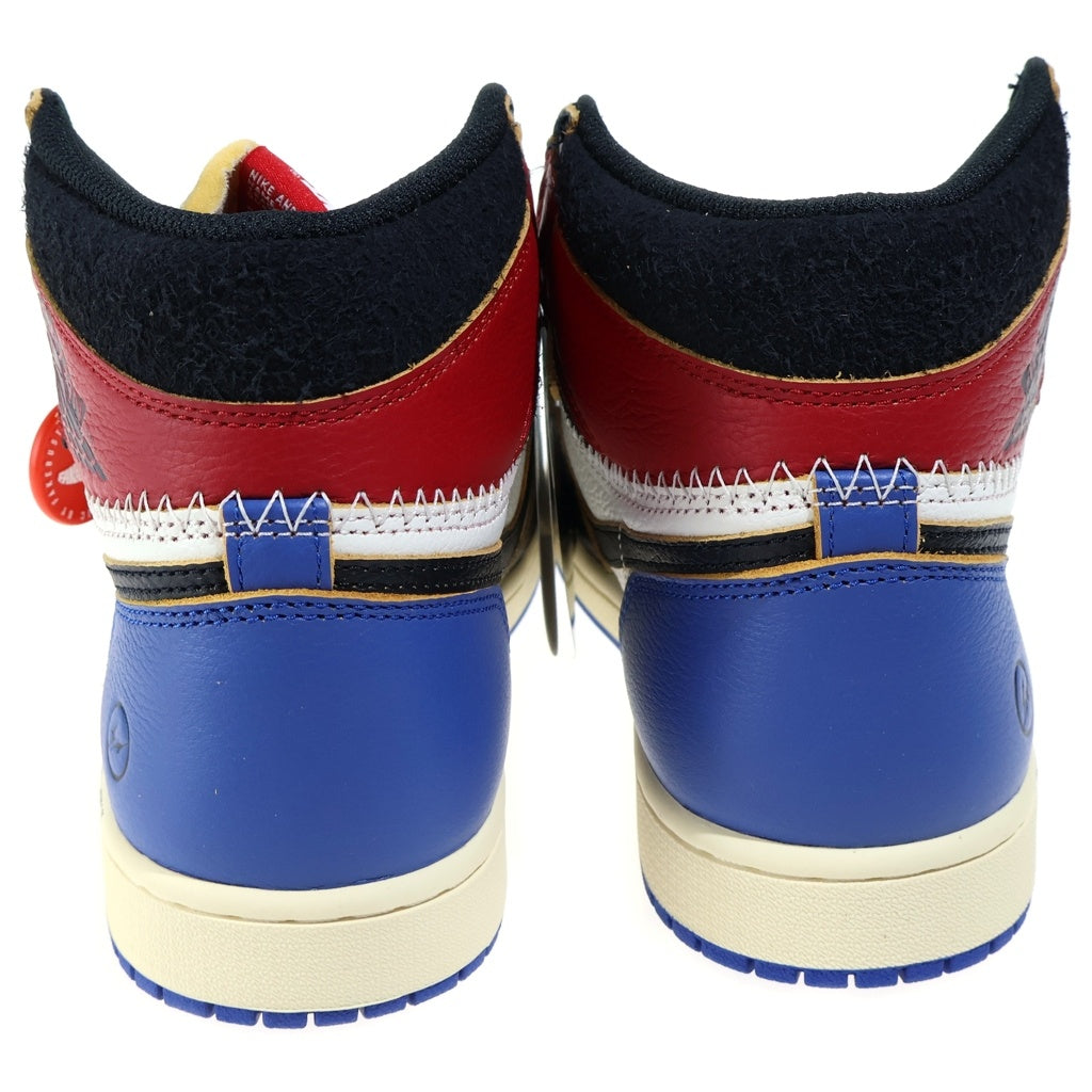 NIKE(ナイキ) ×fragment design × UNION Air Jordan 1 High Black/Varsity Red IO7847-002 エアジョーダン1 OG ハイカットスニーカー US9/27.0cm