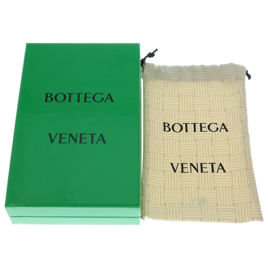 BOTTEGA VENETA(ボッテガヴェネタ) マキシイントレチャート カセット ファスナー長財布 レザー ブラック