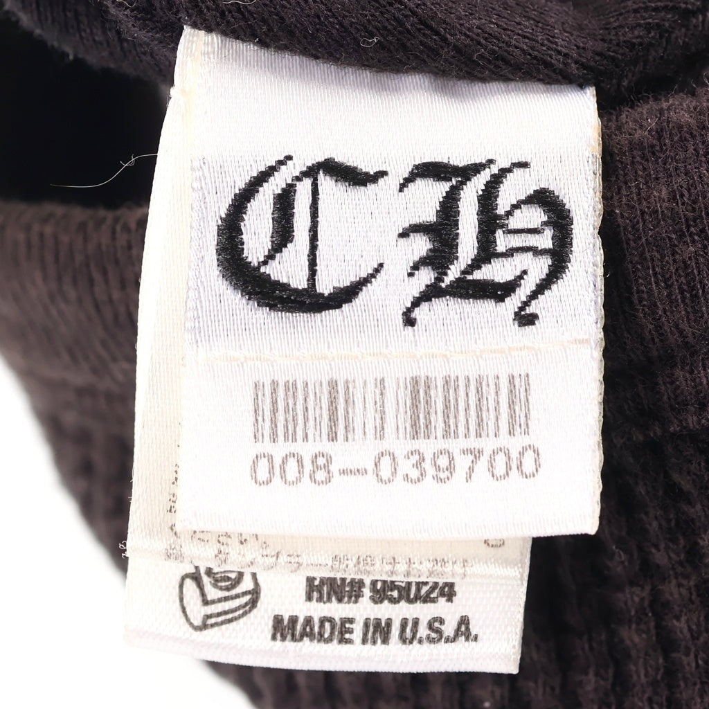 CHROME HEARTS(クロムハーツ) OLD THERMAL BEANIE オールド CHブラス刺繍 サーマル ビーニー ニット帽 ブラック