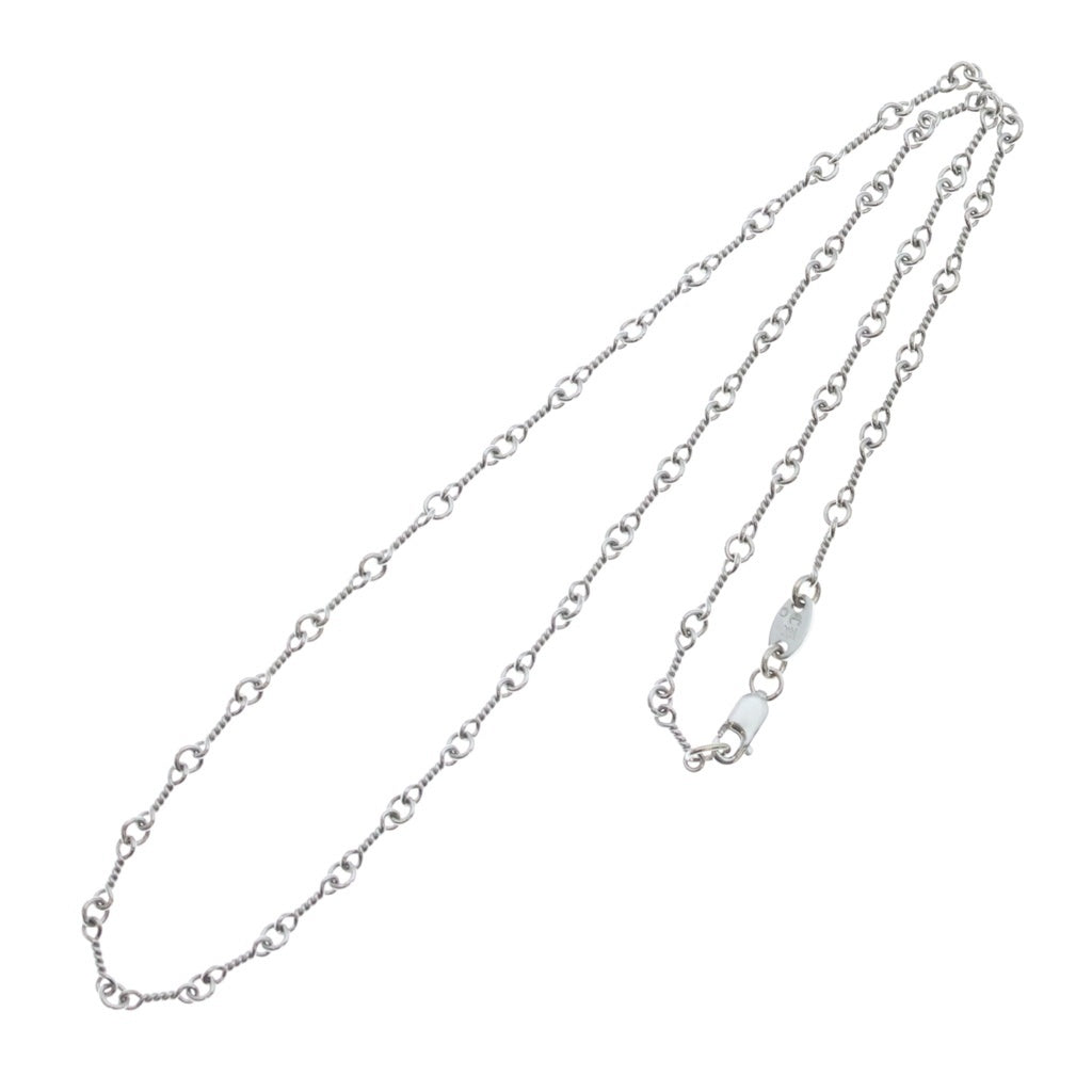 CHROME HEARTS(クロムハーツ) 18KWG NECKCHAIN T16 ツイストチェーンネックレス 16inch ホワイトゴールド BCA001