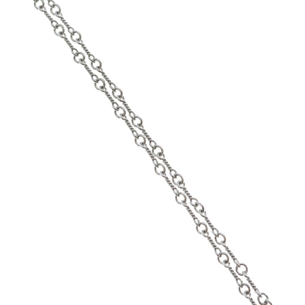 CHROME HEARTS(クロムハーツ) 18KWG NECKCHAIN T16 ツイストチェーンネックレス 16inch ホワイトゴールド BCA001