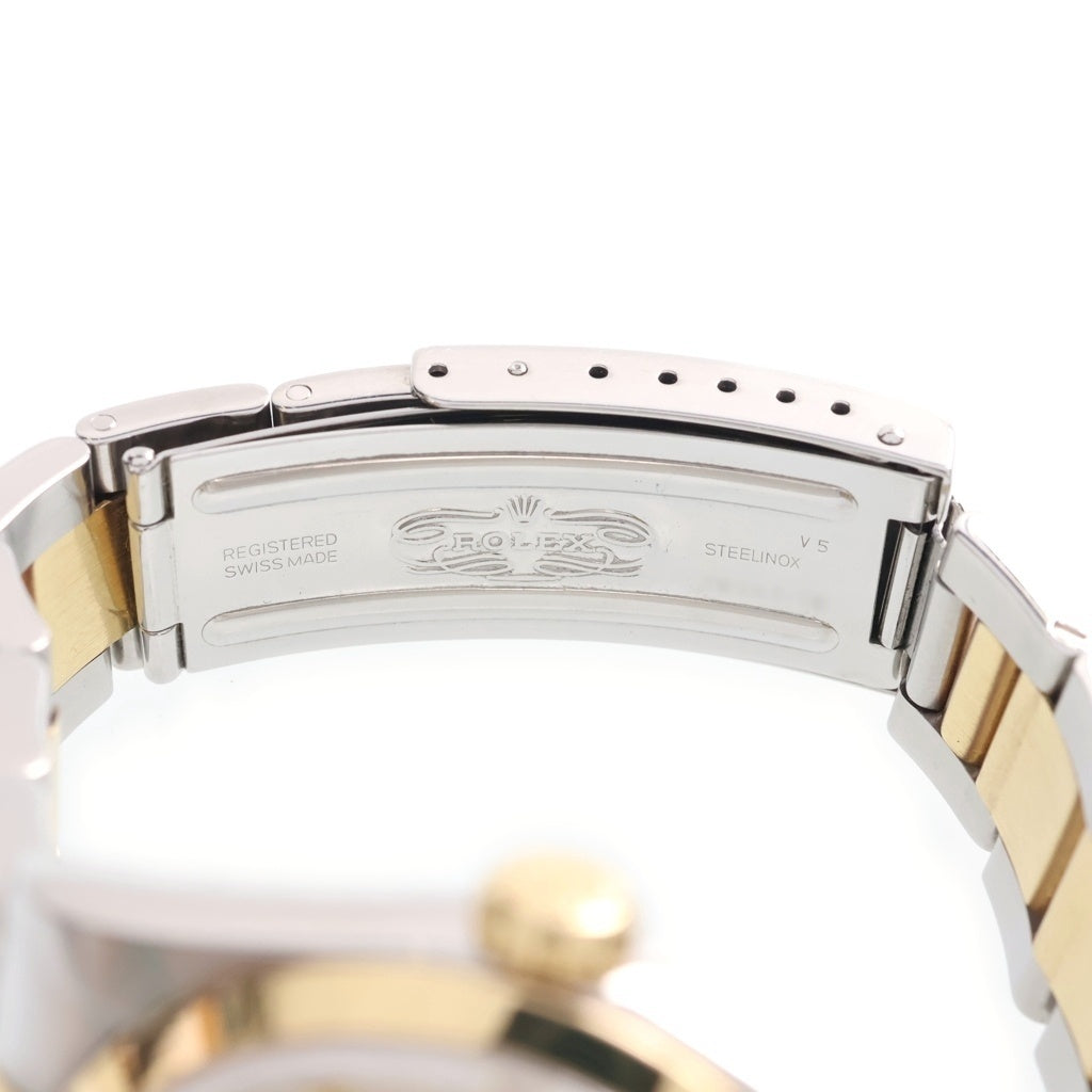 ROLEX(ロレックス) デイトジャスト アイボリーピラミッドローマンダイヤル SS×YG/AT ステンレス イエローゴールド 自動巻き 16203