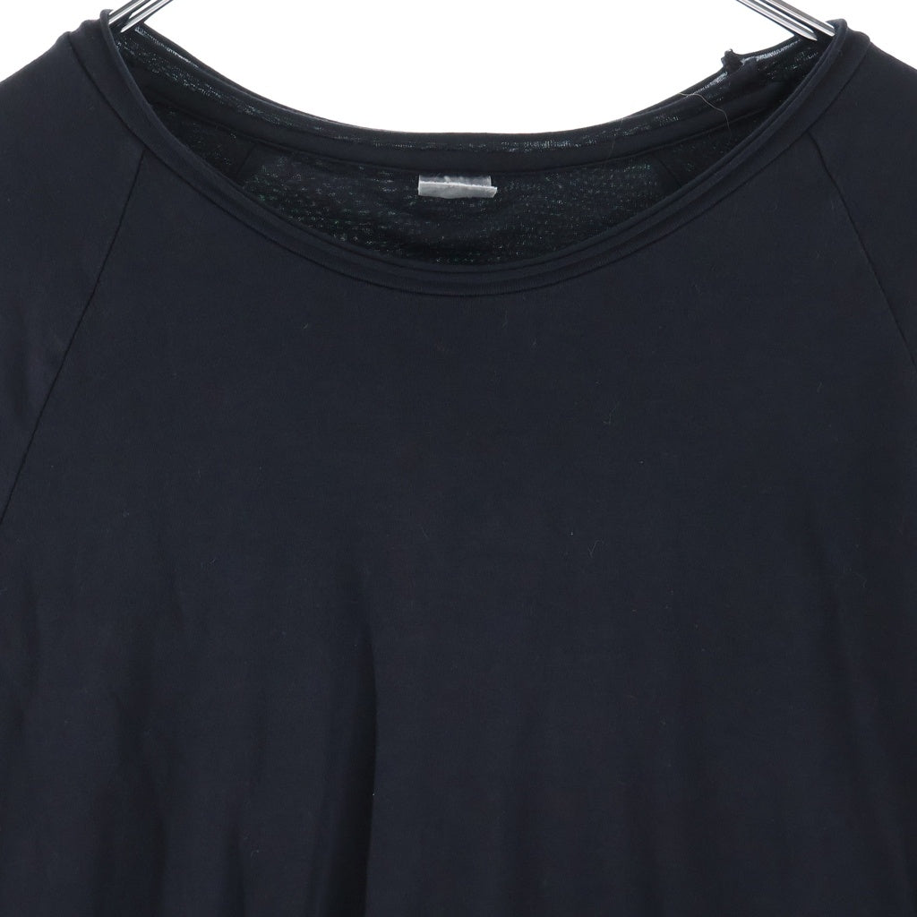 CHROME HEARTS(クロムハーツ) RIBBED L/S TEE オールド バックスクロールラベル フローラルクロス ブラック