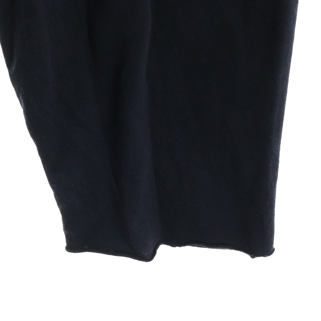 CHROME HEARTS(クロムハーツ) RIBBED L/S TEE オールド バックスクロールラベル フローラルクロス ブラック
