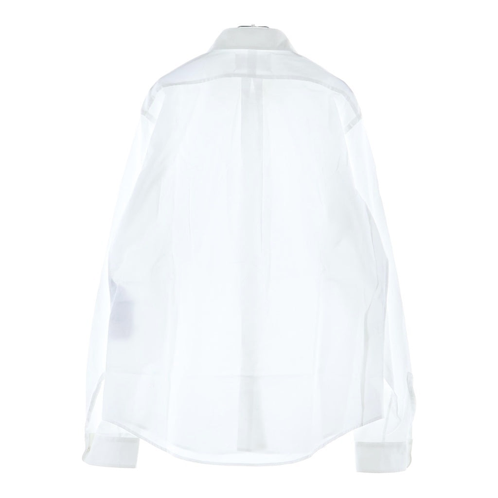 Maison Margiela(メゾンマルジェラ) 25SS ボタンダウン コットン 長袖シャツ ホワイト S50DL0505