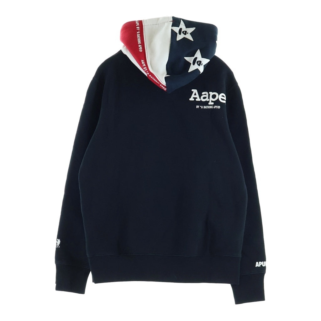 AAPE BY A BATHING APE(エーエイプバイアベイシングエイプ) スターデザイン プルオーバーパーカー フーディー ブラック AAPSWMF3085XX
