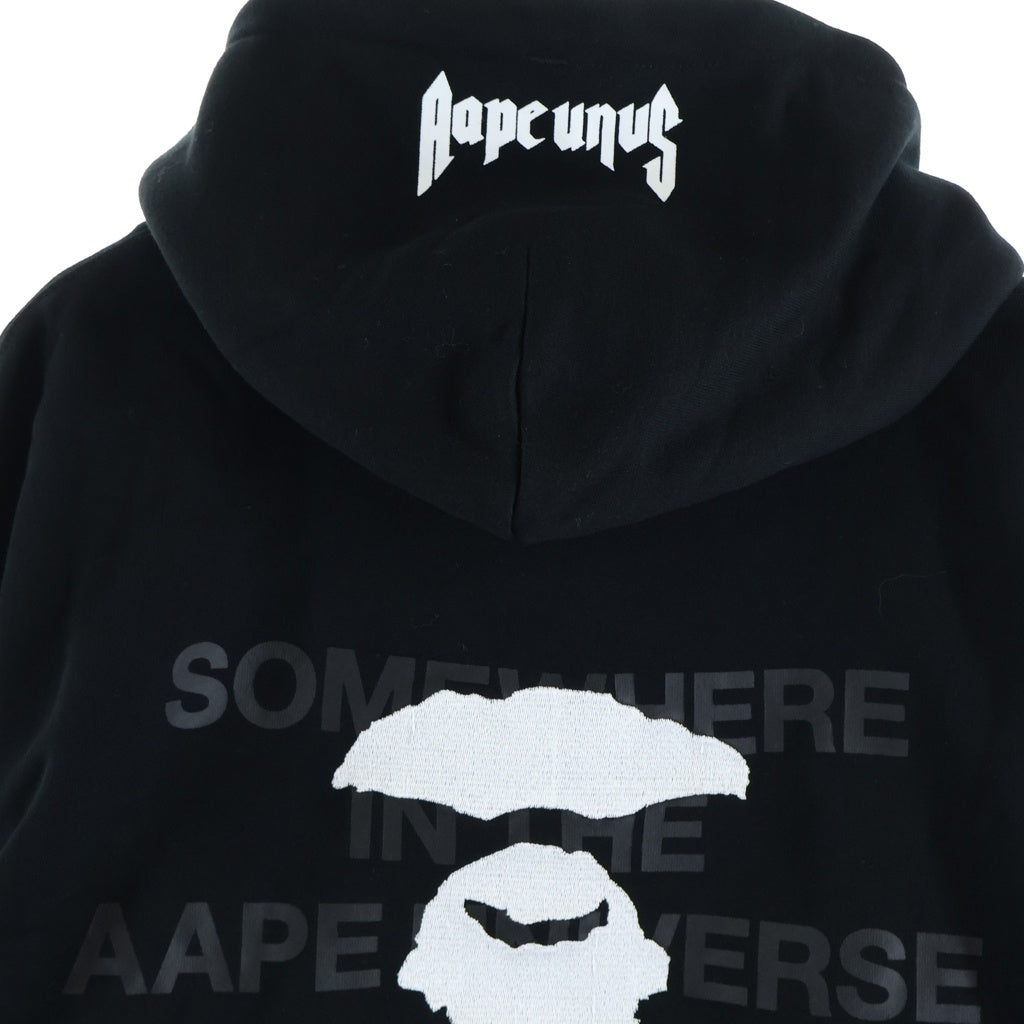 AAPE BY A BATHING APE(エーエイプバイアベイシングエイプ) レイヤード カモフラ プルオーバーパーカー フーディー ブラック AAPSWM3352XX9