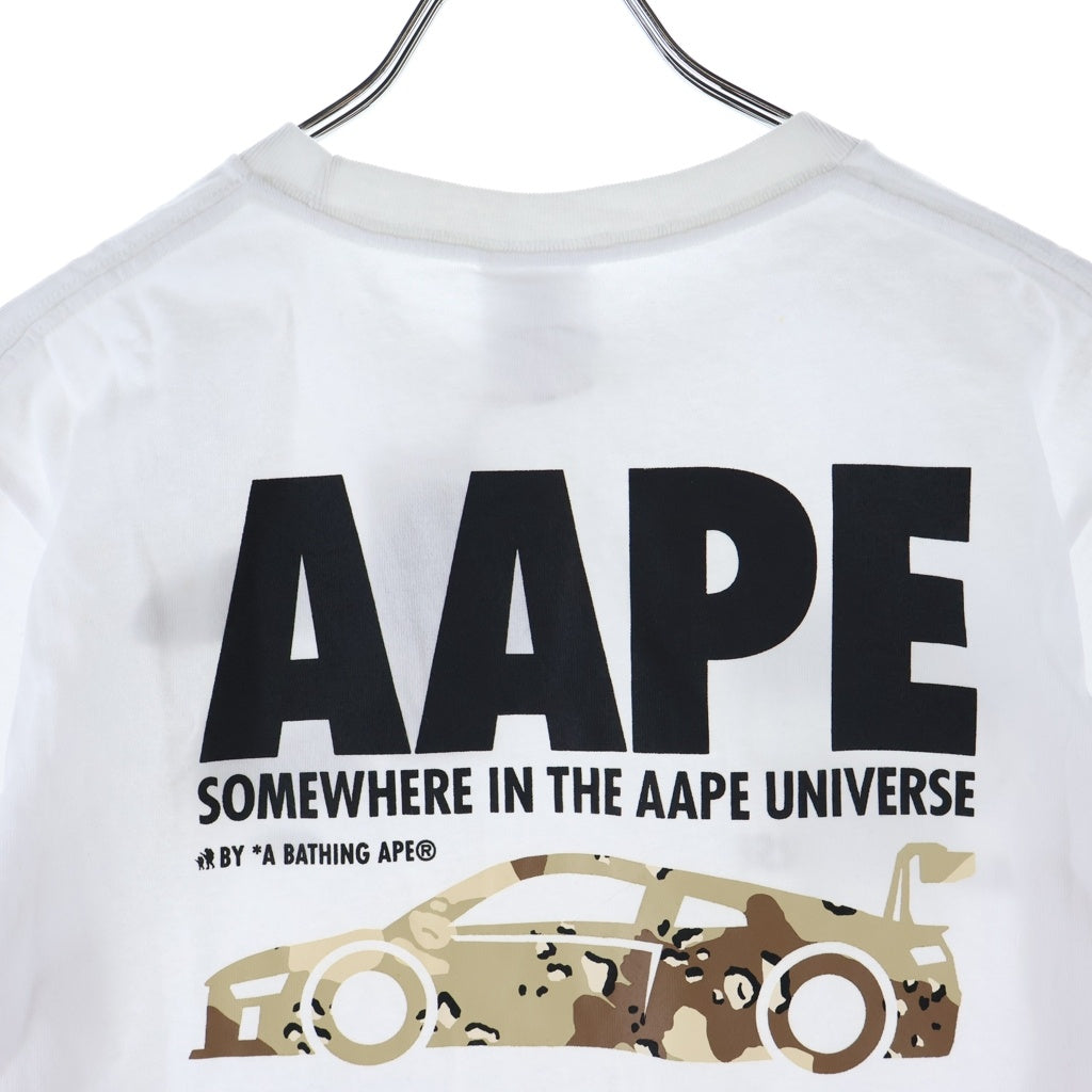 AAPE BY A BATHING APE(エーエイプバイアベイシングエイプ) ×アウディ コラボTシャツ 半袖 ホワイト AAPTEM9126XX6