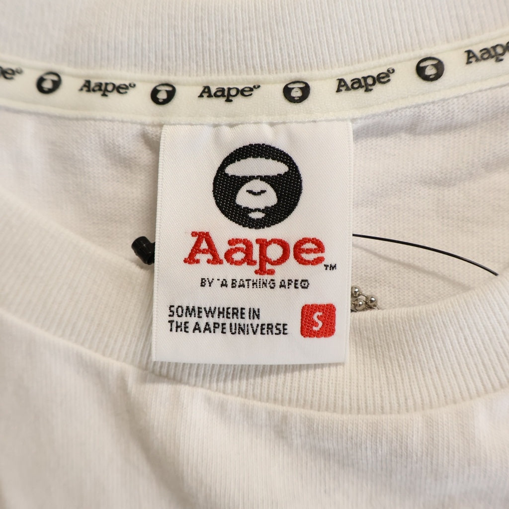 AAPE BY A BATHING APE(エーエイプバイアベイシングエイプ) ×アウディ コラボTシャツ 半袖 ホワイト AAPTEM9126XX6