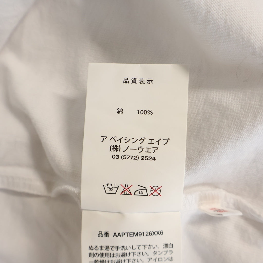 AAPE BY A BATHING APE(エーエイプバイアベイシングエイプ) ×アウディ コラボTシャツ 半袖 ホワイト AAPTEM9126XX6