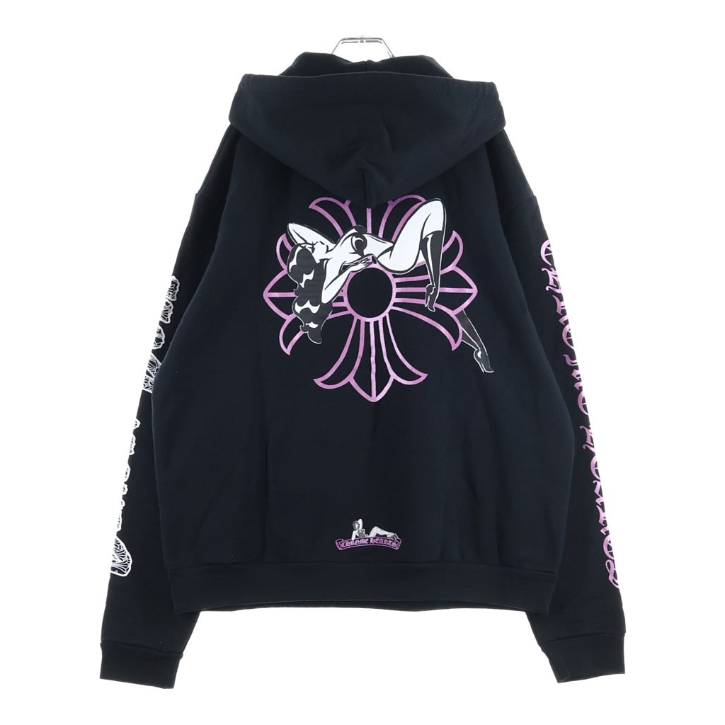 CHROME HEARTS(クロムハーツ) 26SS DEADLY DOLL SWTSHRT PLVR LTD デッドリードール プルオーバースウェットパーカー フーディー ブラック