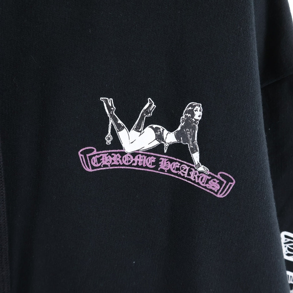 CHROME HEARTS(クロムハーツ) 26SS DEADLY DOLL SWTSHRT PLVR LTD デッドリードール プルオーバースウェットパーカー フーディー ブラック