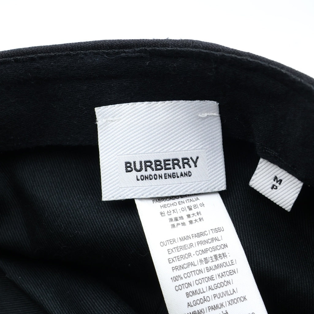 BURBERRY(バーバリー) TBアナグラム ベースボールキャップ 帽子 ロゴ ブラック 8010946