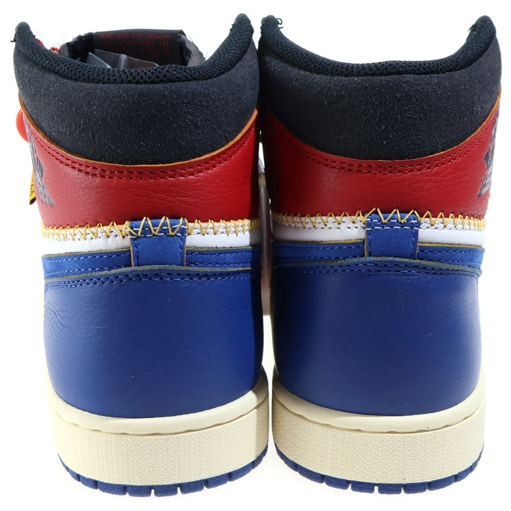 NIKE(ナイキ) ×UNION Air Jordan 1 Retro High Storm Blue/Varsity Red エアジョーダン1 ハイカットスニーカー US9/27.0cm BV1300-146