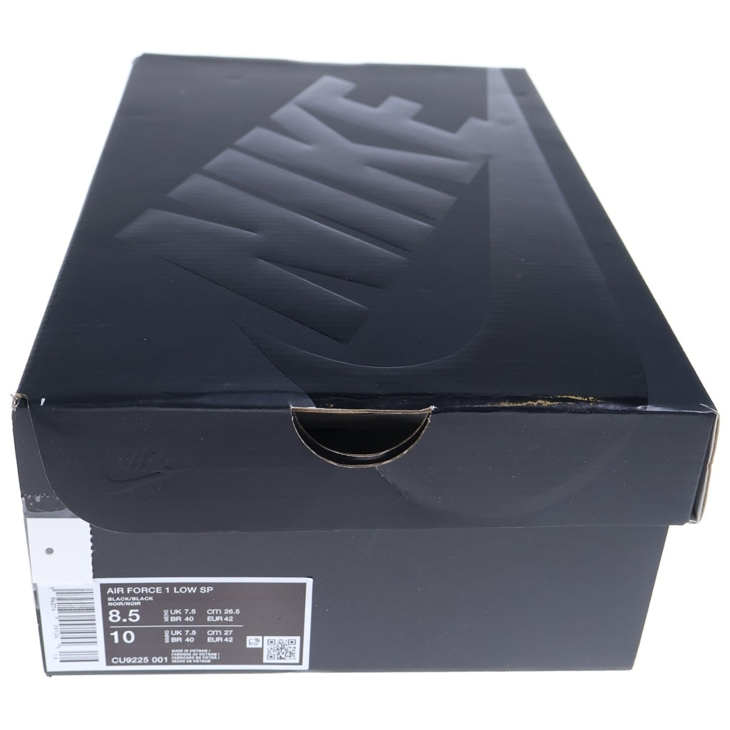 NIKE(ナイキ) ×Supreme Air Force 1 Low Black CU9225-001 ×シュプリーム エアフォース1 ローカットスニーカー シューズ US8.5/26.5cm ブラック