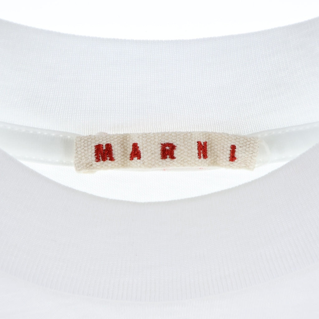 MARNI(マルニ) Logo Oversized Cotton T-Shirts ロゴ オーバーサイズ Tシャツ THJE0263P1 USCS87 ホワイト