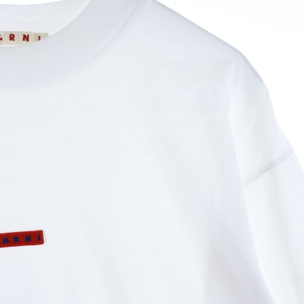 MARNI(マルニ) フロント ロゴパッチ コットン 半袖Tシャツ カットソー THJE0263X0 ホワイト レディース