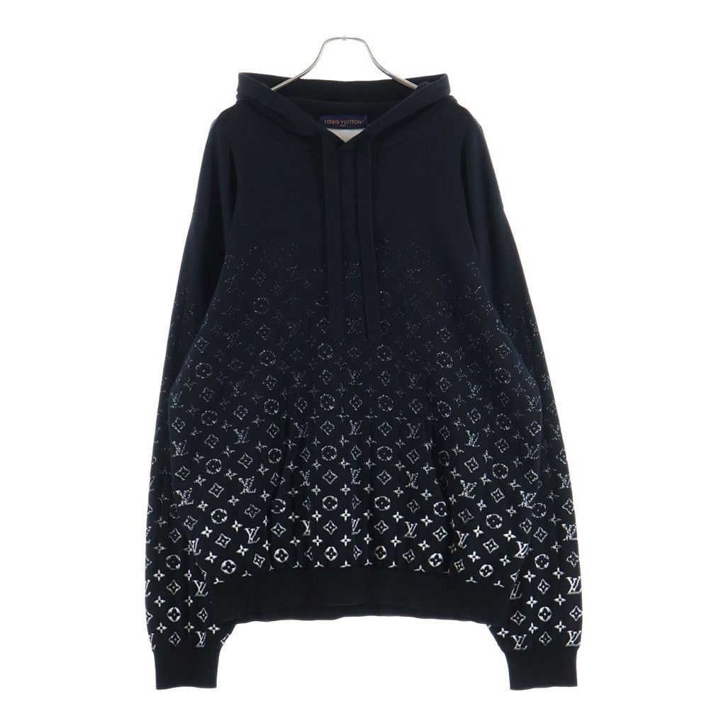 LOUIS VUITTON(ルイヴィトン) 23AW モノグラム グラディエント ニットパーカー フーディー ブラック RM232Q USO HNN45W