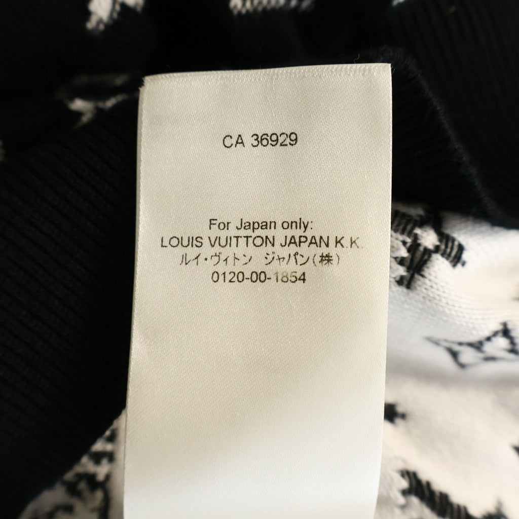LOUIS VUITTON(ルイヴィトン) 23AW モノグラム グラディエント ニットパーカー フーディー ブラック RM232Q USO HNN45W