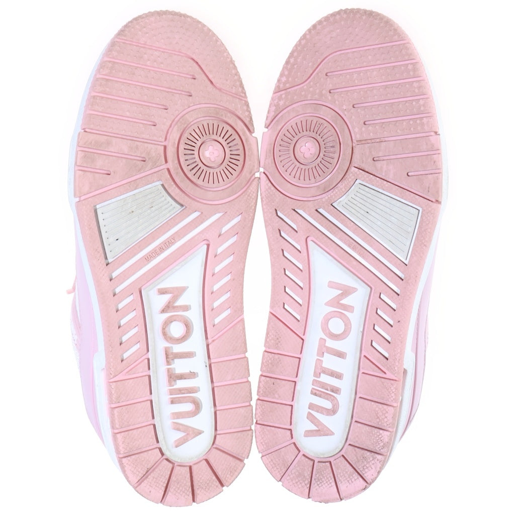 LOUIS VUITTON(ルイヴィトン) LV TRAINER LVトレイナー レザー ローカットスニーカー ホワイト/ピンク 1AGZCL