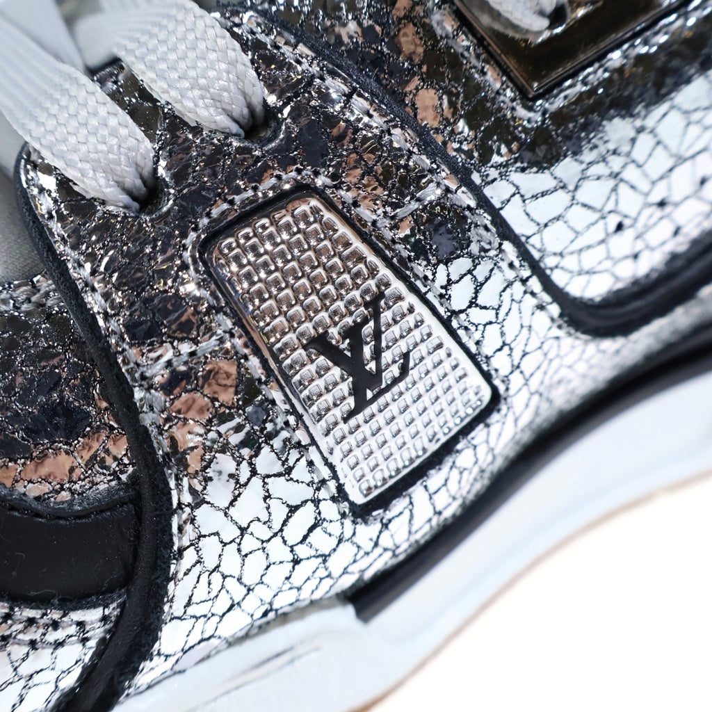 LOUIS VUITTON(ルイヴィトン) LV TRAINER LVトレイナー レザー ローカットスニーカー シルバー 1AJ989