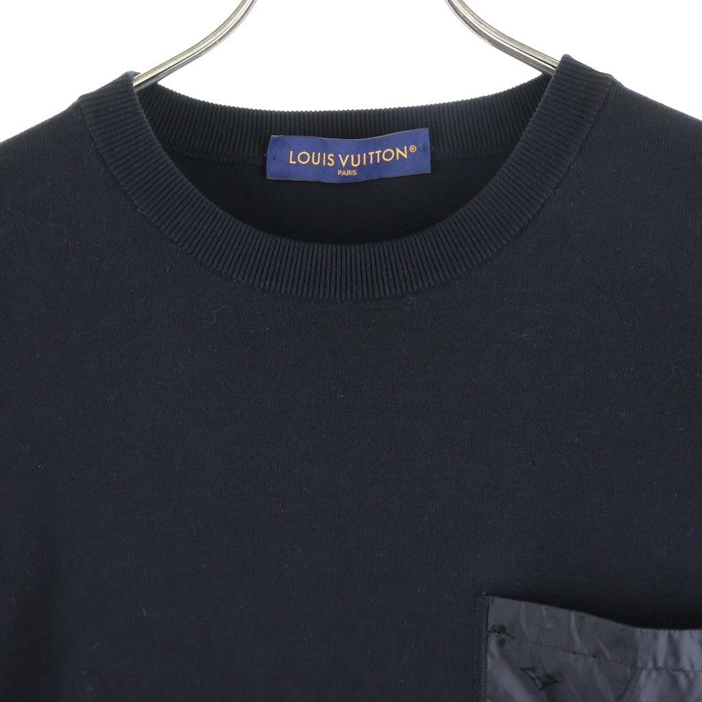 LOUIS VUITTON(ルイヴィトン) モノグラム ナイロンポケット付き 半袖Tシャツ カットソー ブラック RM262ME ZLW HTN44W