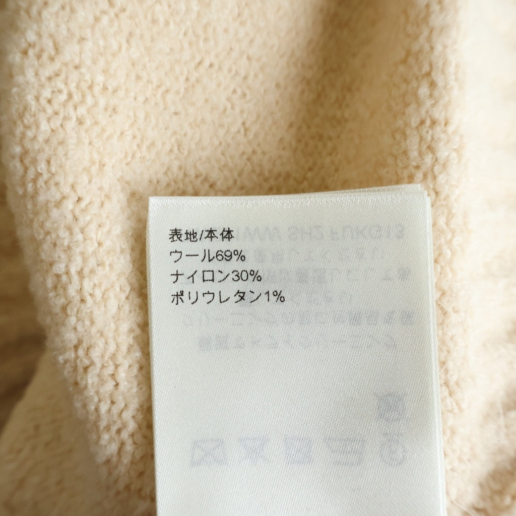 LOUIS VUITTON(ルイヴィトン) 26SS LVモノグラムボタン ニットトップ 半袖 ベージュ RW261WW SH2 FUKG13