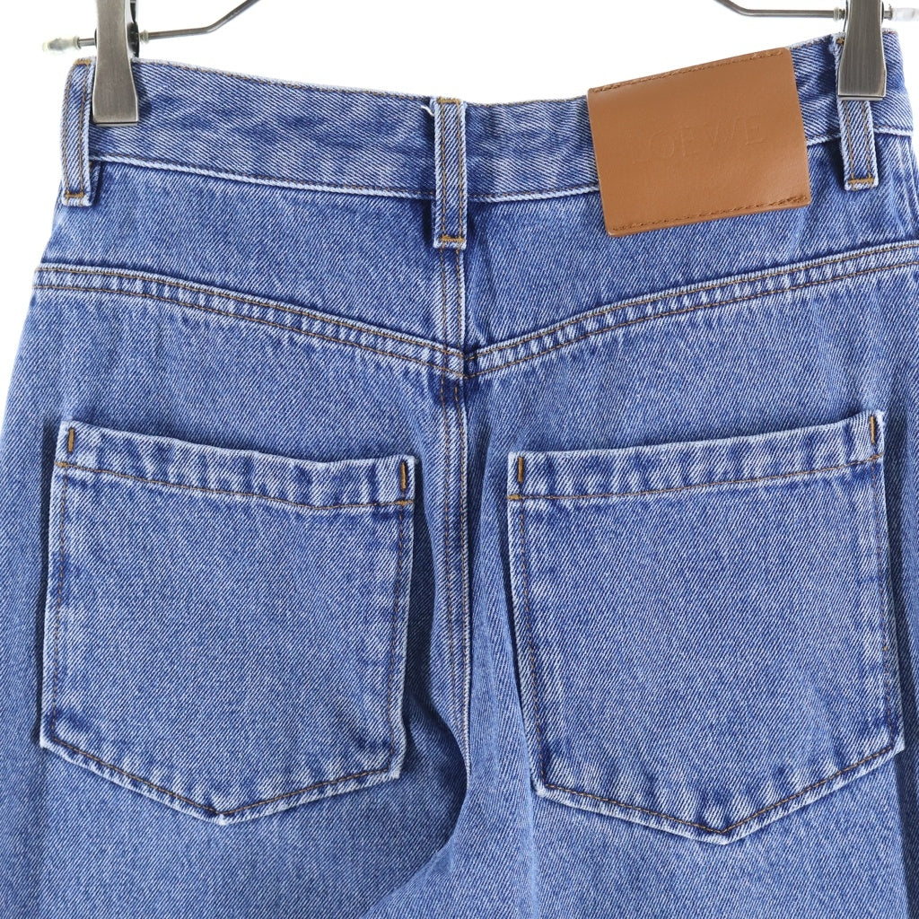 LOEWE(ロエベ) ANAGRAM BAGGY JEANS アナグラム刺繍 バギージーンズ デニム インディゴ S359Y11XDW