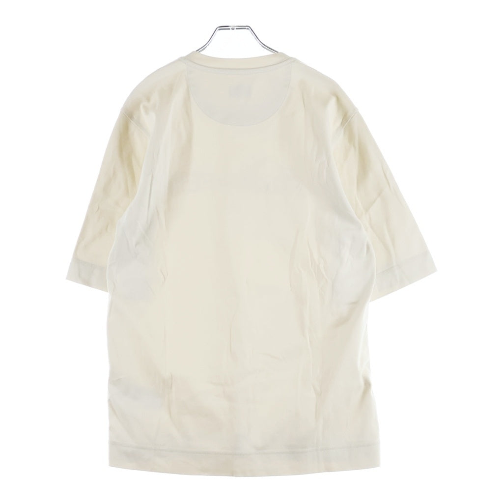 FENDI(フェンディ) 24SS ロゴ 刺繍 半袖Tシャツ クルーネック ベージュ FY1291 AR6Q