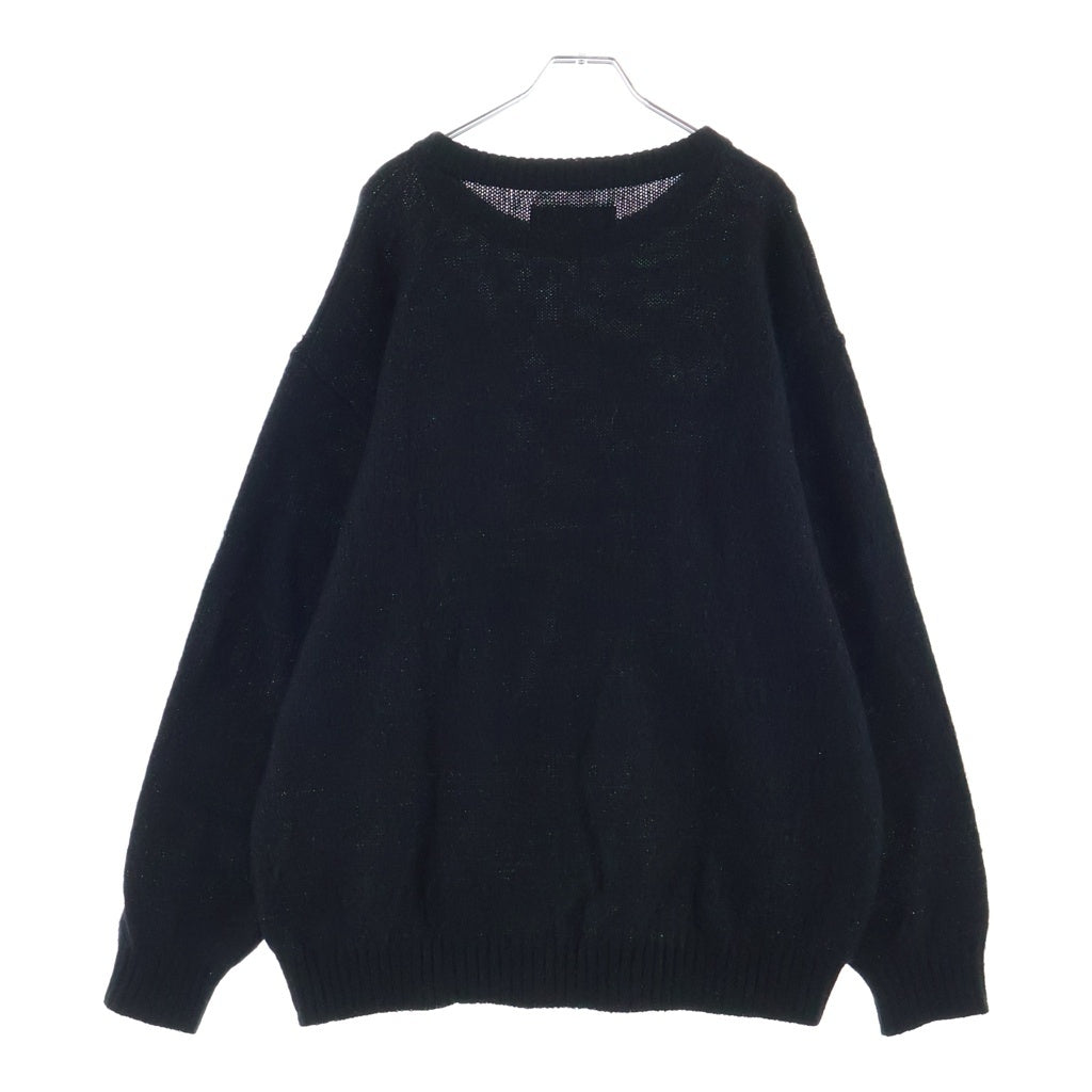 WACKO MARIA(ワコマリア) 24FW GLITTER MOHAIR KNIT SWEATER グリッター モヘア ニット ブラック