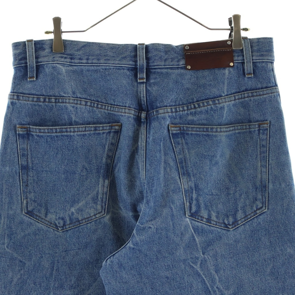 DRIES VAN NOTEN(ドリスヴァンノッテン) 21AW Pine Marble Washed Wide Denim マーブル ウォッシュド ワイドデニム パンツ インディゴ