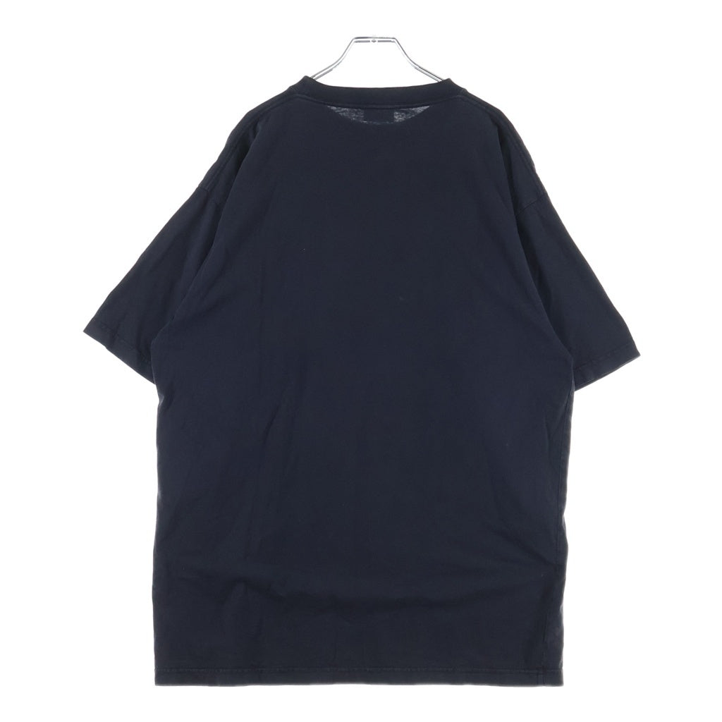 BALENCIAGA(バレンシアガ) フロントロゴ刺繍 半袖Tシャツ クルーネック ブラック 850403 TTV08