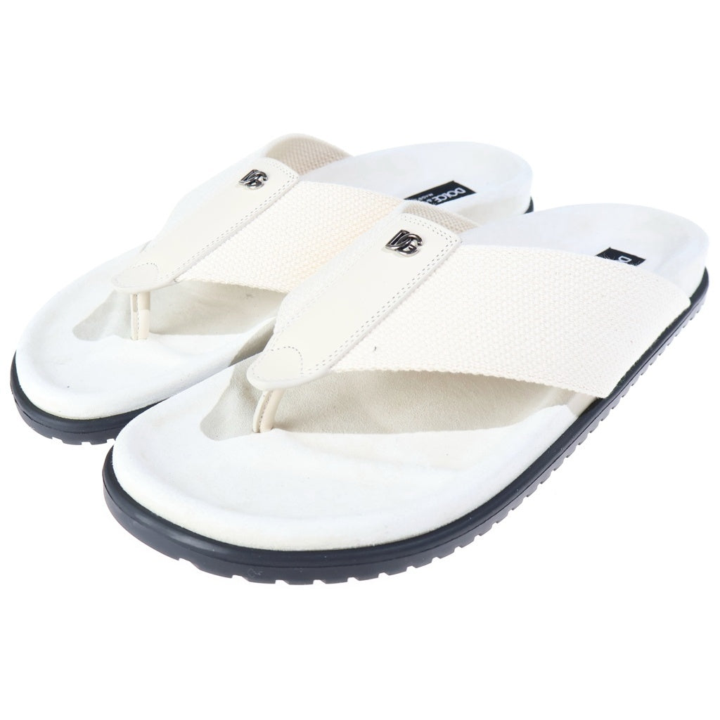 DOLCE & GABBANA(ドルチェアンドガッバーナ) ロゴ トング サンダル ベージュ A80628A07638O902