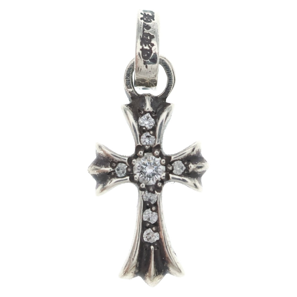 CHROME HEARTS(クロムハーツ) CRS BBYFAT P DMND ベイビーファットクロス PAVEダイヤ ペンダントトップ シルバーBCA234