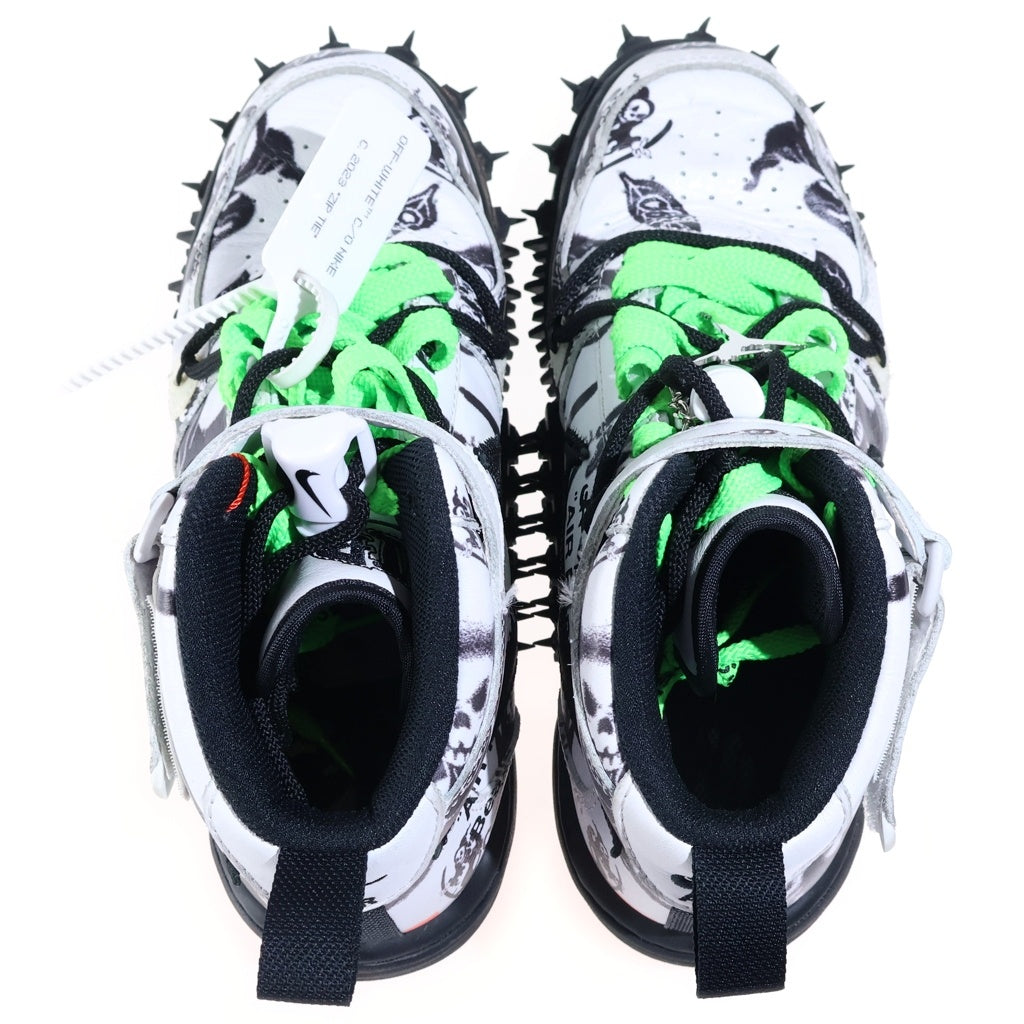 NIKE(ナイキ) ×Off-White Air Force 1 Mid Grim Reaper ×オフホワイト エアフォース1 ミッド グリムリーパー スニーカー シューズ US7.5/25.5cm ホワイト DR0500-102
