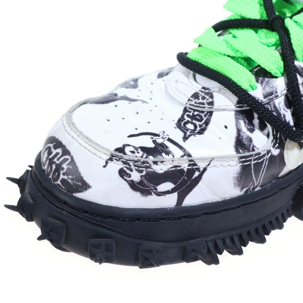 NIKE(ナイキ) ×Off-White Air Force 1 Mid Grim Reaper ×オフホワイト エアフォース1 ミッド グリムリーパー スニーカー シューズ US7.5/25.5cm ホワイト DR0500-102