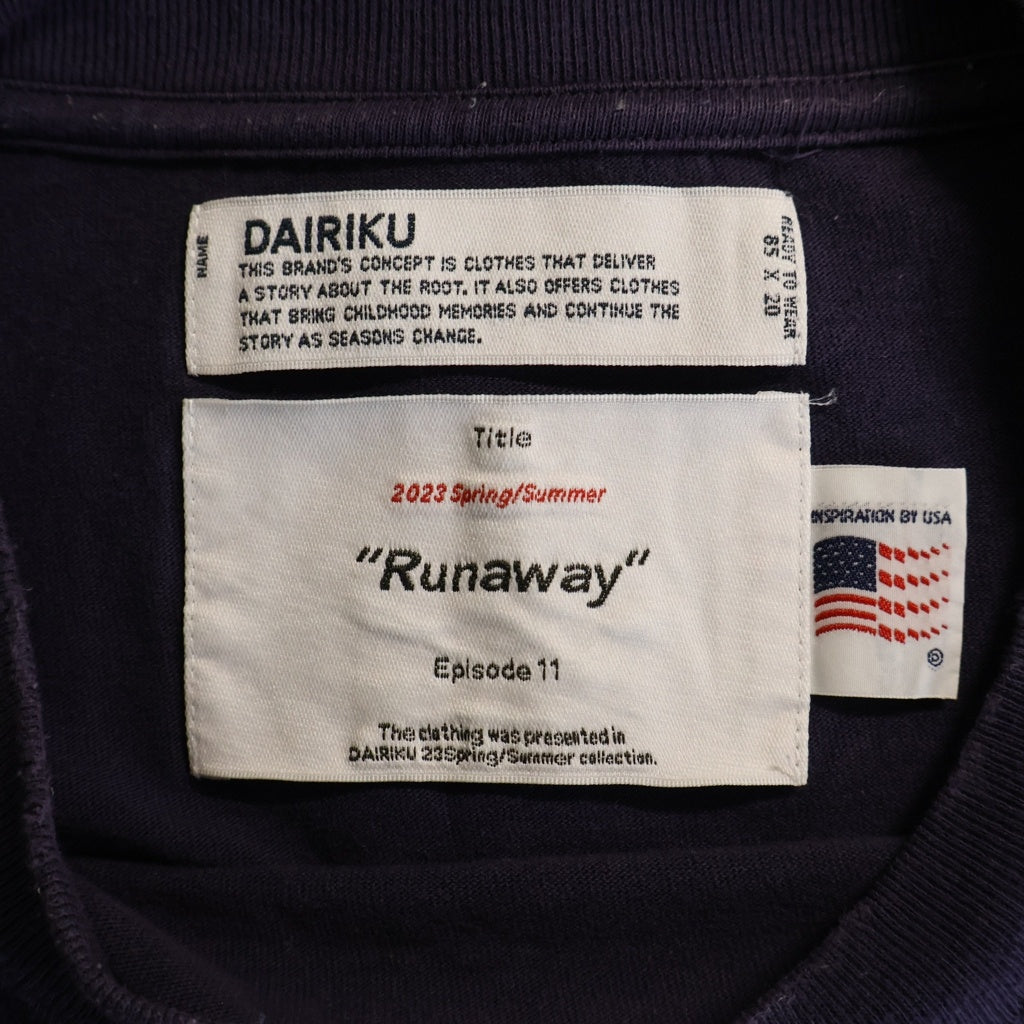 DAIRIKU(ダイリク) NEW CINEMA L/S Tee 長袖カットソー ロングスリーブ パープル 23SS C-8