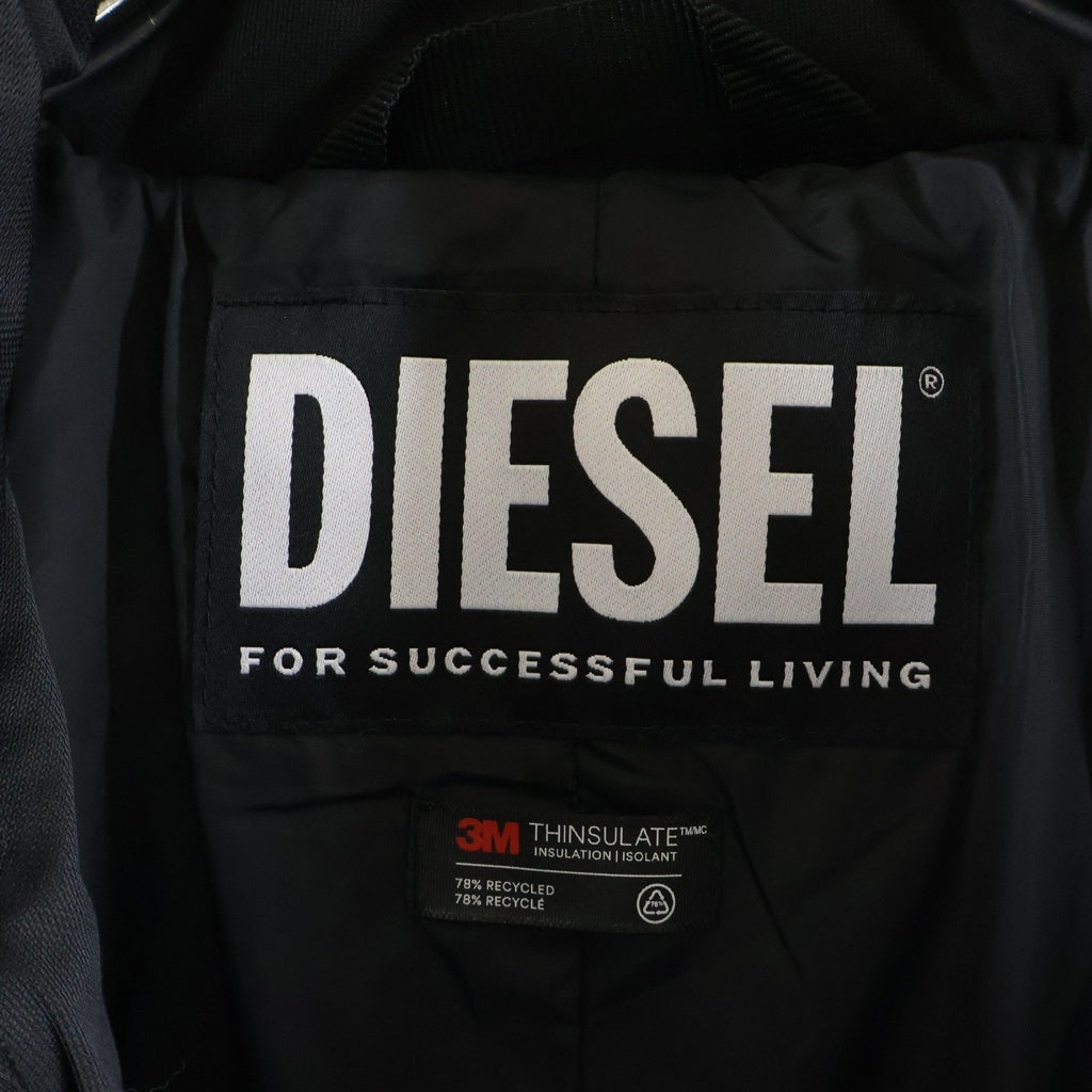DIESEL(ディーゼル) W-THE A パデットロングジャケット ダウン ブラック