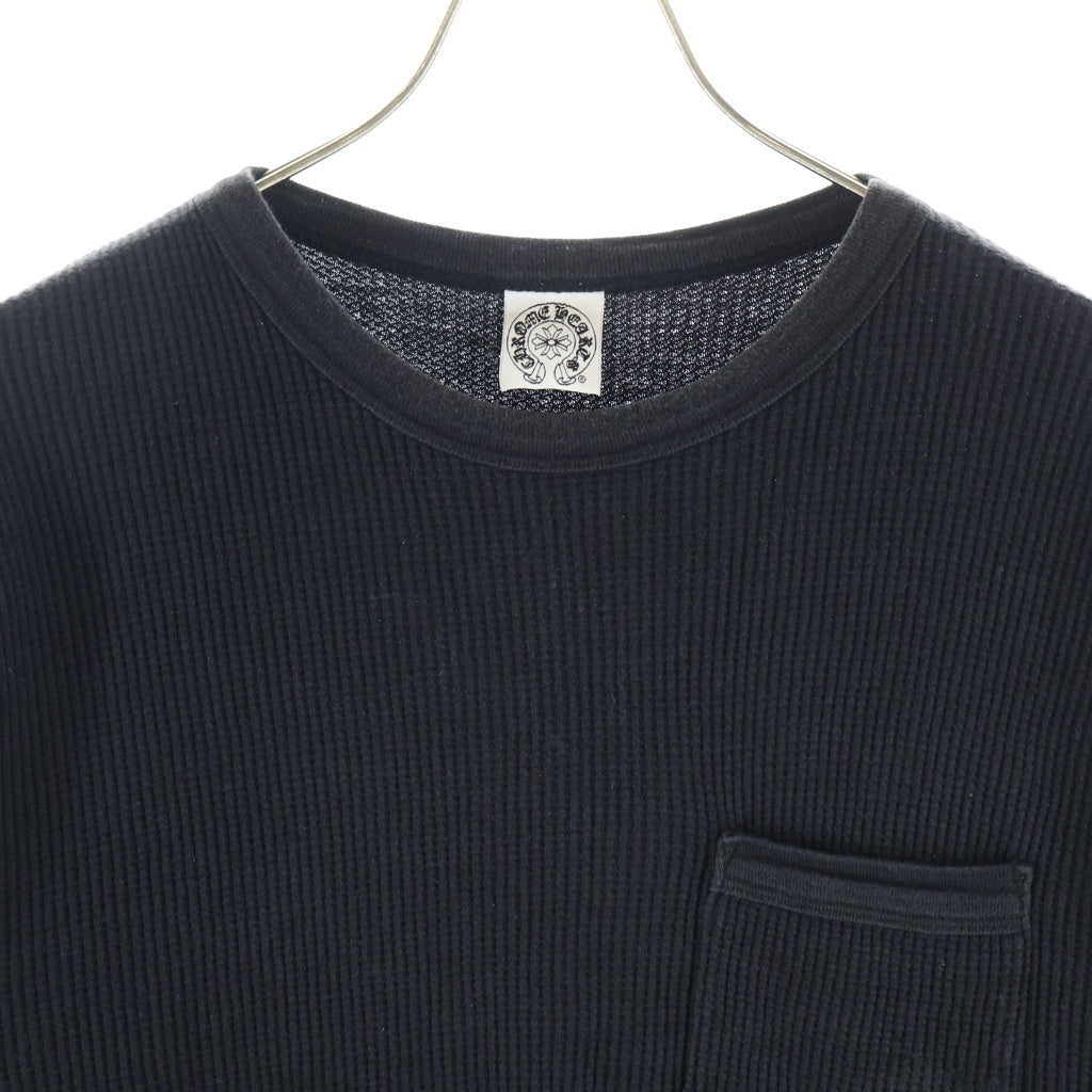 CHROME HEARTS(クロムハーツ) OLD ヴァインダガー刺繍 サーマル 長袖Tシャツ ブラック