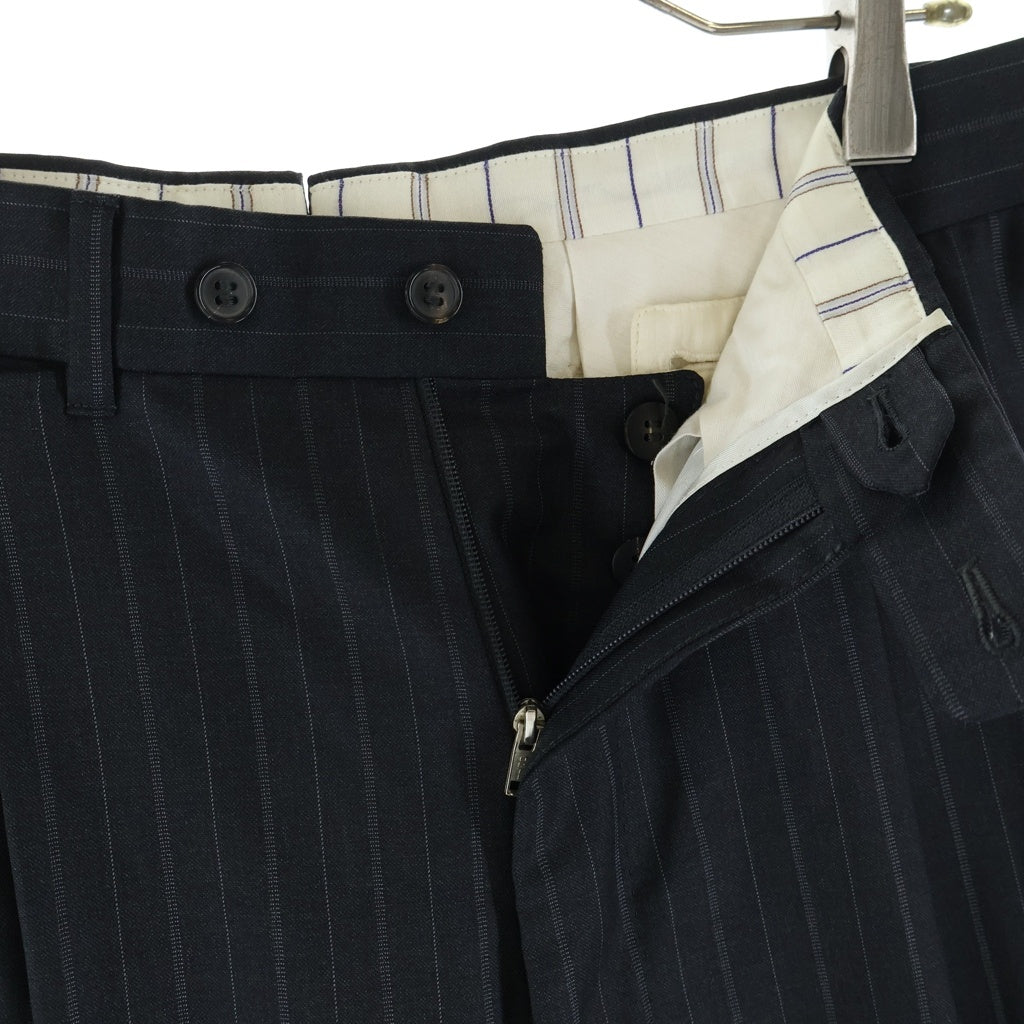 Ermenegildo Zegna(エルメネジルドゼニア) 3B セットアップ スーツ ストライプ レーヨン 2242N1 ネイビー #48