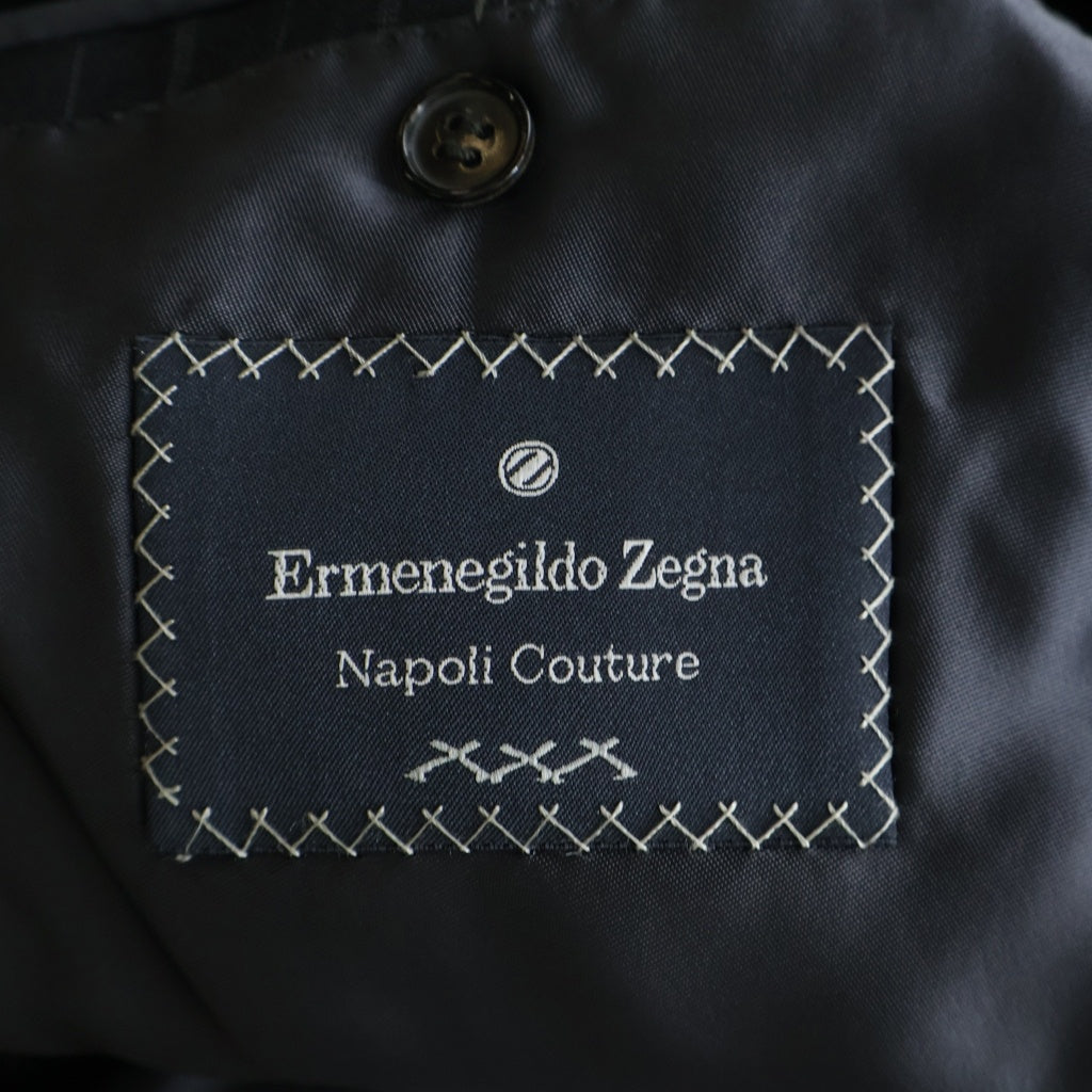 Ermenegildo Zegna(エルメネジルドゼニア) 3B セットアップ スーツ ストライプ レーヨン 2242N1 ネイビー #48