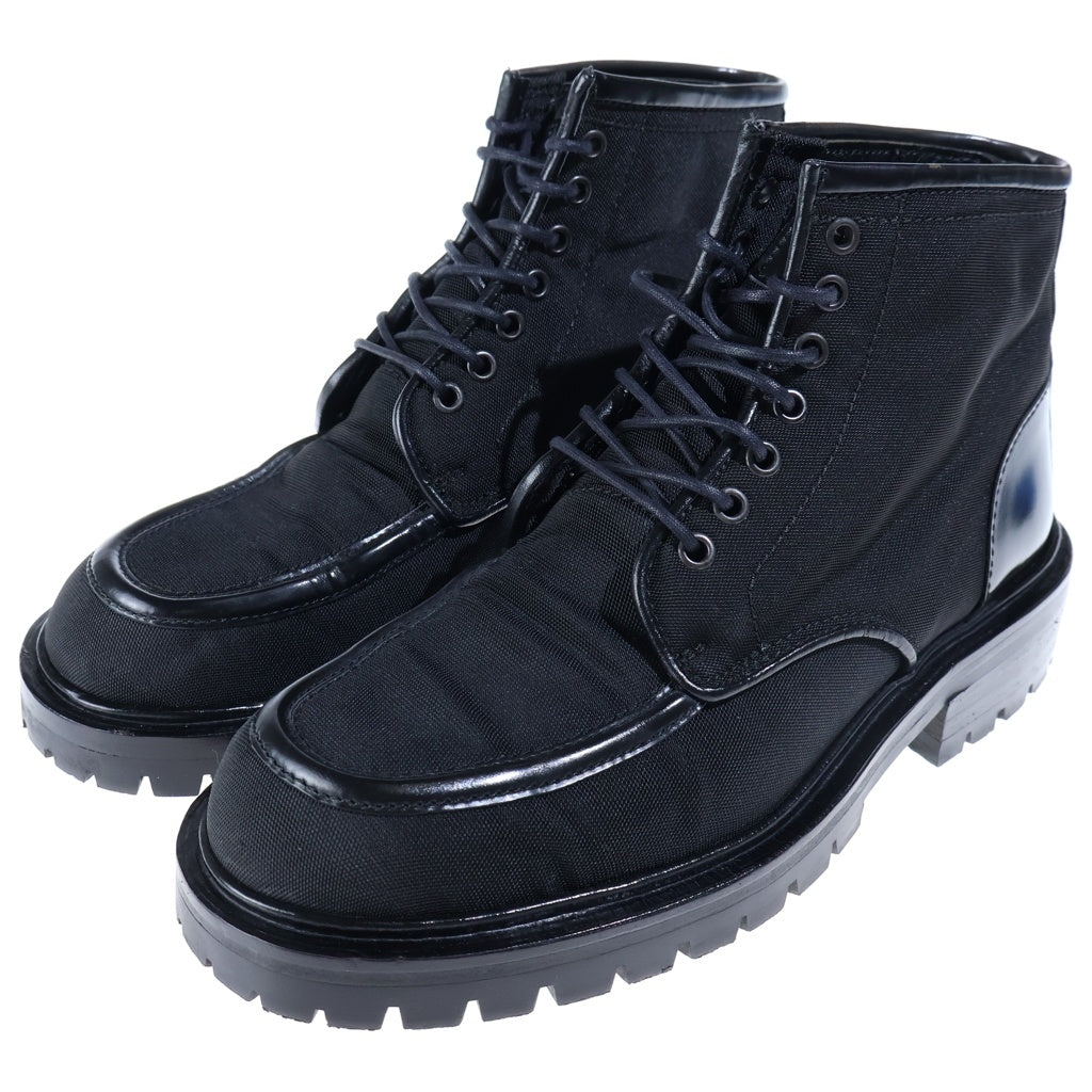 GUCCI(グッチ) トレッキングブーツ キャンバス/レザー 114 0152 ブラック #40