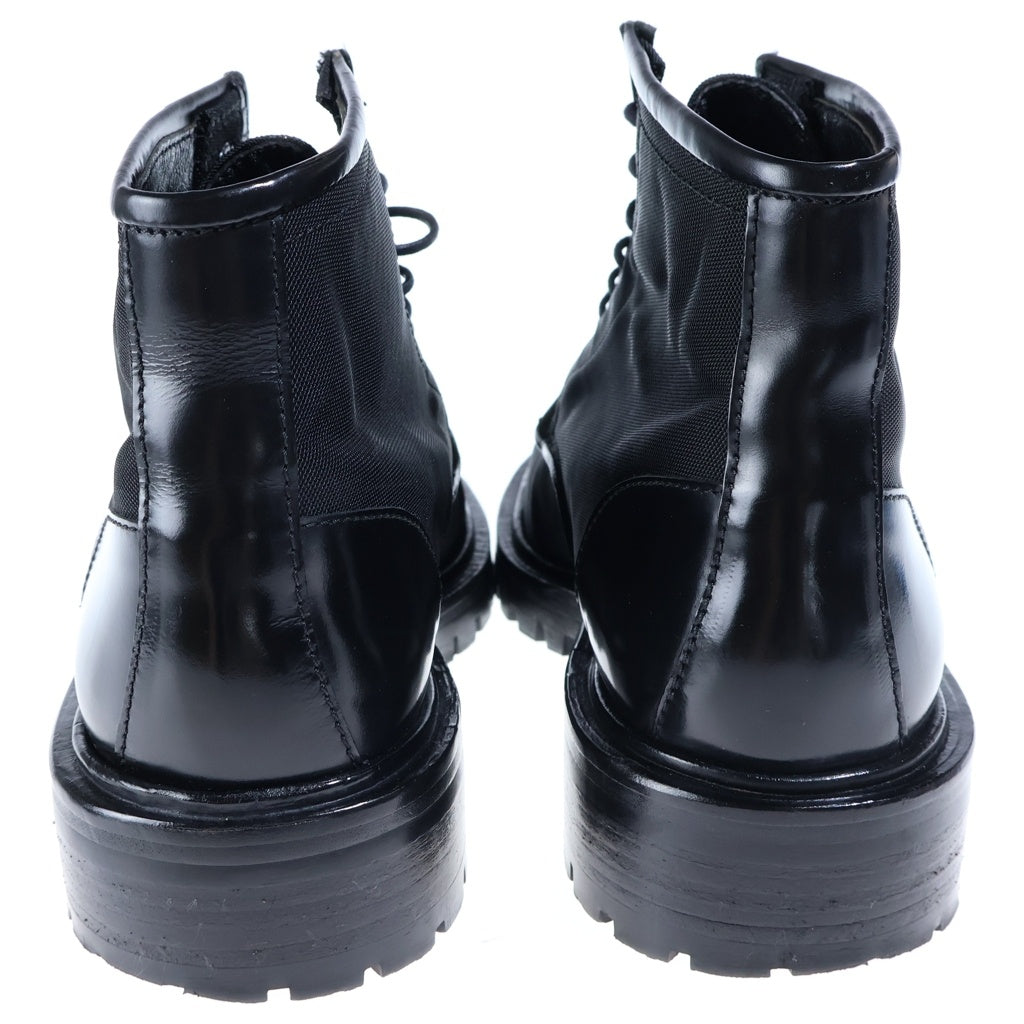 GUCCI(グッチ) トレッキングブーツ キャンバス/レザー 114 0152 ブラック #40